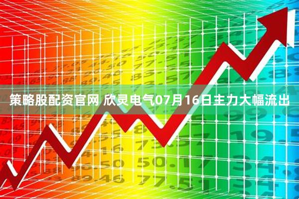 策略股配资官网 欣灵电气07月16日主力大幅流出